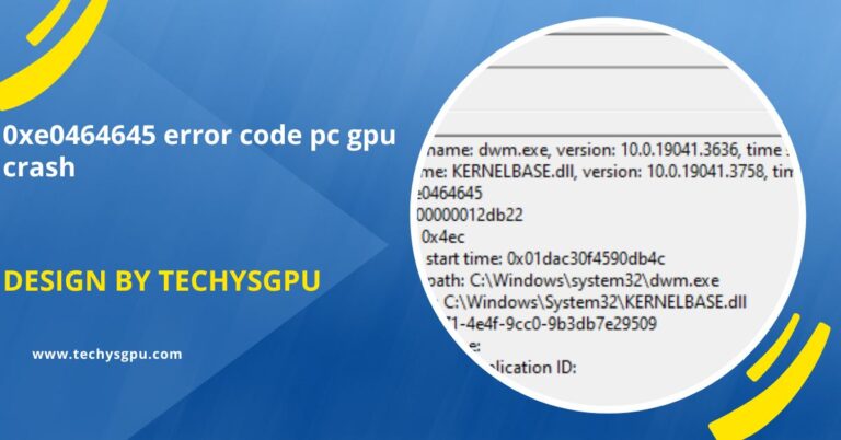 0xe0464645 error code pc gpu crash