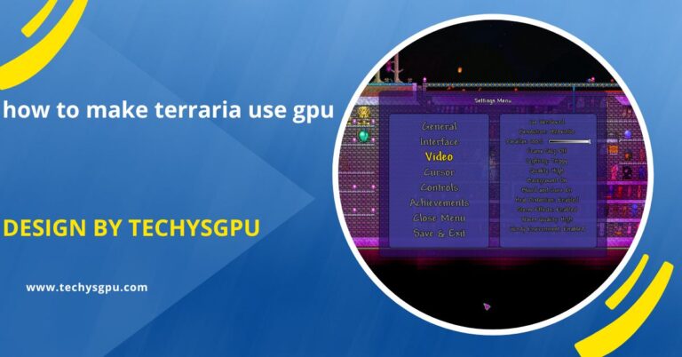 how to make terraria use gpu