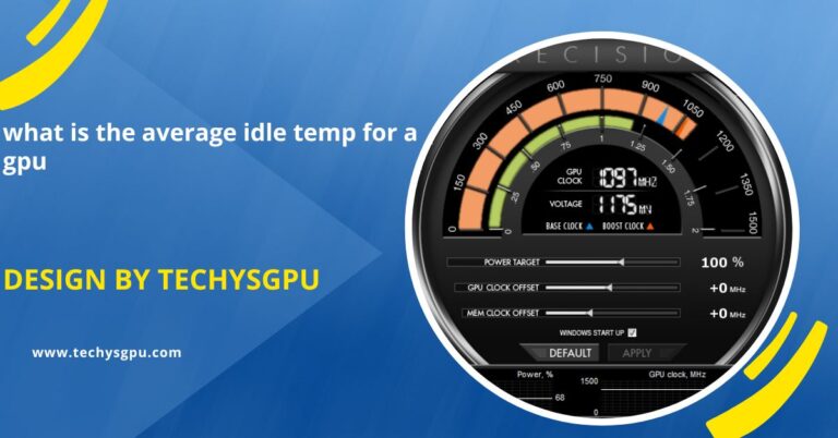 what is the average idle temp for a gpu