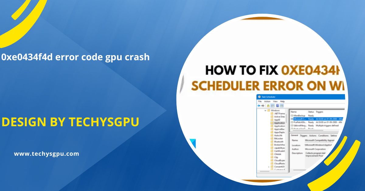 0xe0434f4d error code gpu crash