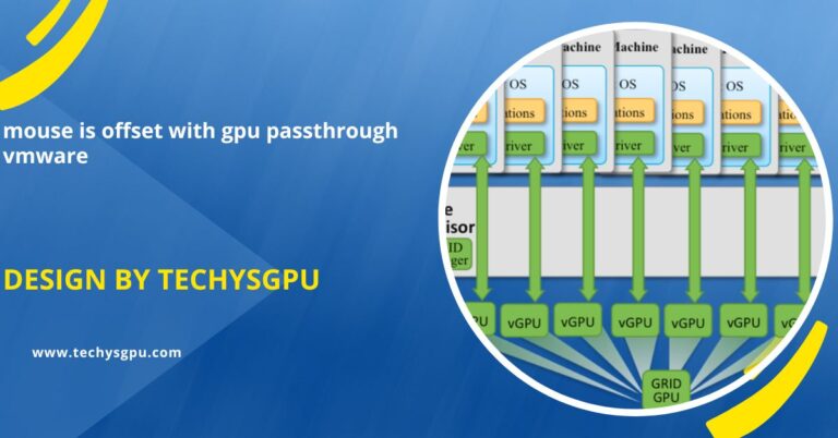 mouse is offset with gpu passthrough vmware